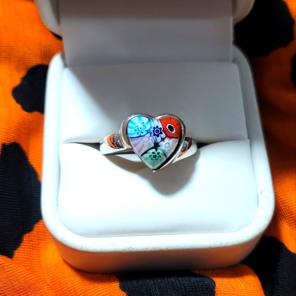 Murano glass 925 ring